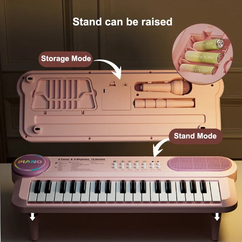 37-Key Electronic Keyboard – Fun & Portable!