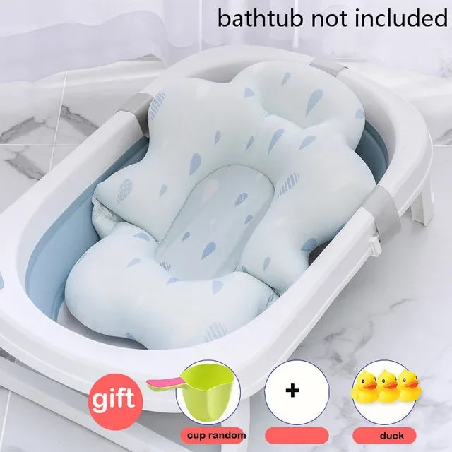 Foldable Baby Bath Seat Mat – Soft & Anti-Slip Cushion
