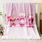 MINISO Pink Panther Flannel Blanket Suitable for Bedroom, Iving Room,sofa,student Nap,office Nap,camping Trip,children's Gift
