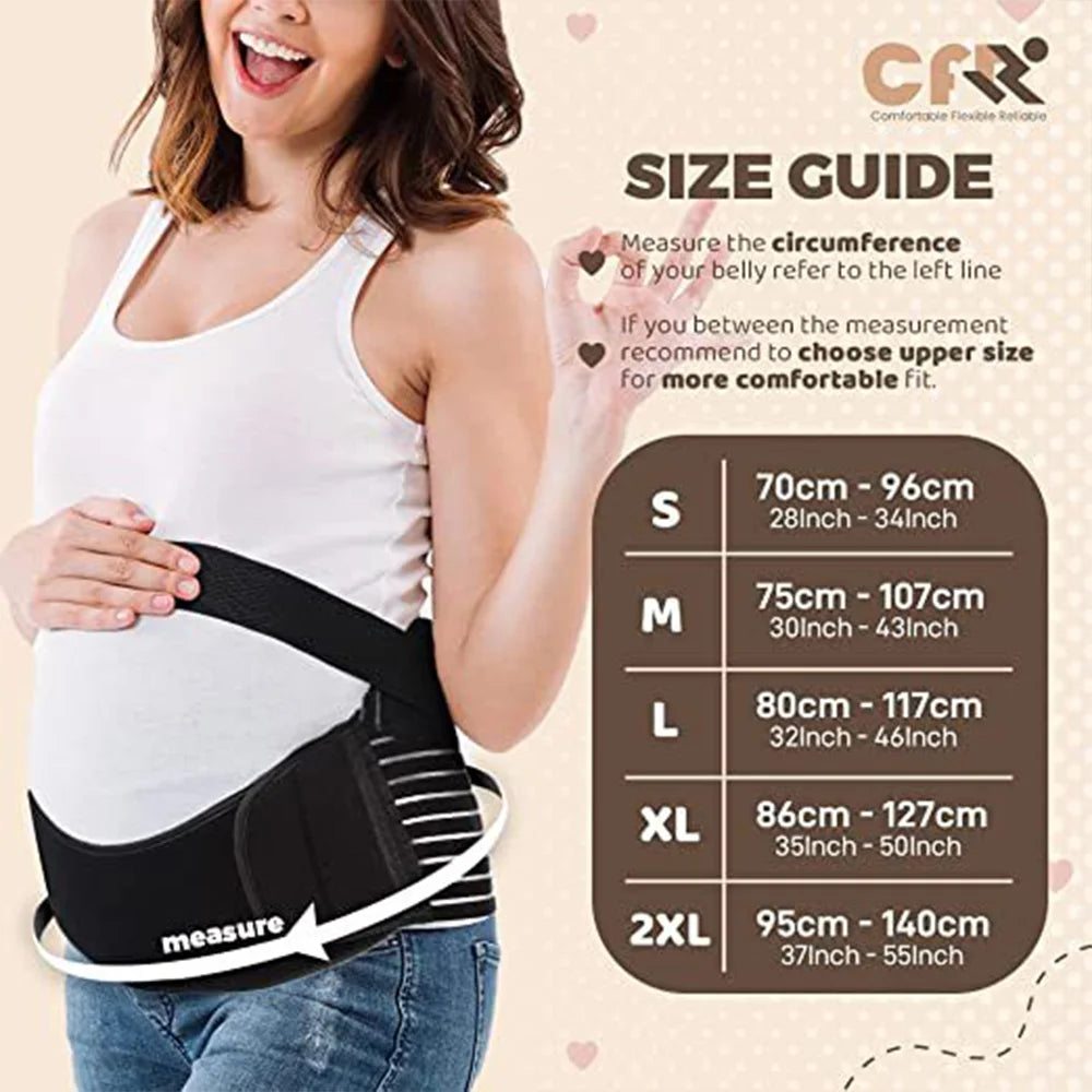 Breathable Pregnancy Belly Band | Back & Waist Support for Expecting Moms