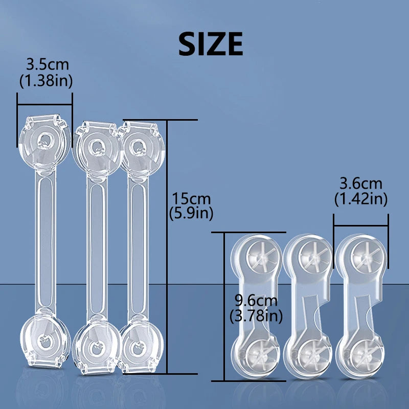 Baby Cabinet Locks 5/10Pcs Drawer Fridge Safety Buckle