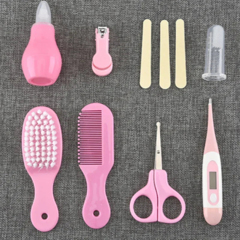 Ensemble de soins pour bébé 8 pièces – Inhalateur nasal, ciseaux à ongles et sac