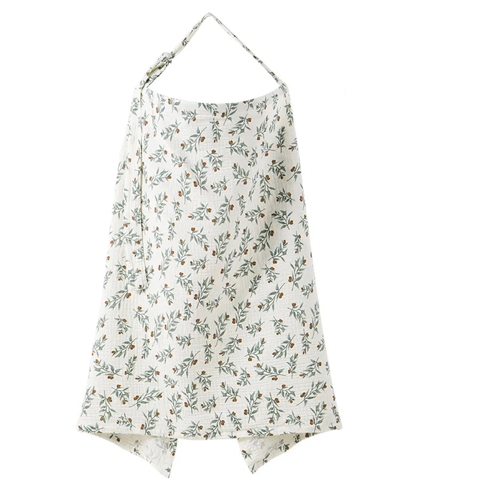 Breathable Muslin Nursing Apron – Privacy Cover for Mom & Baby Feeding