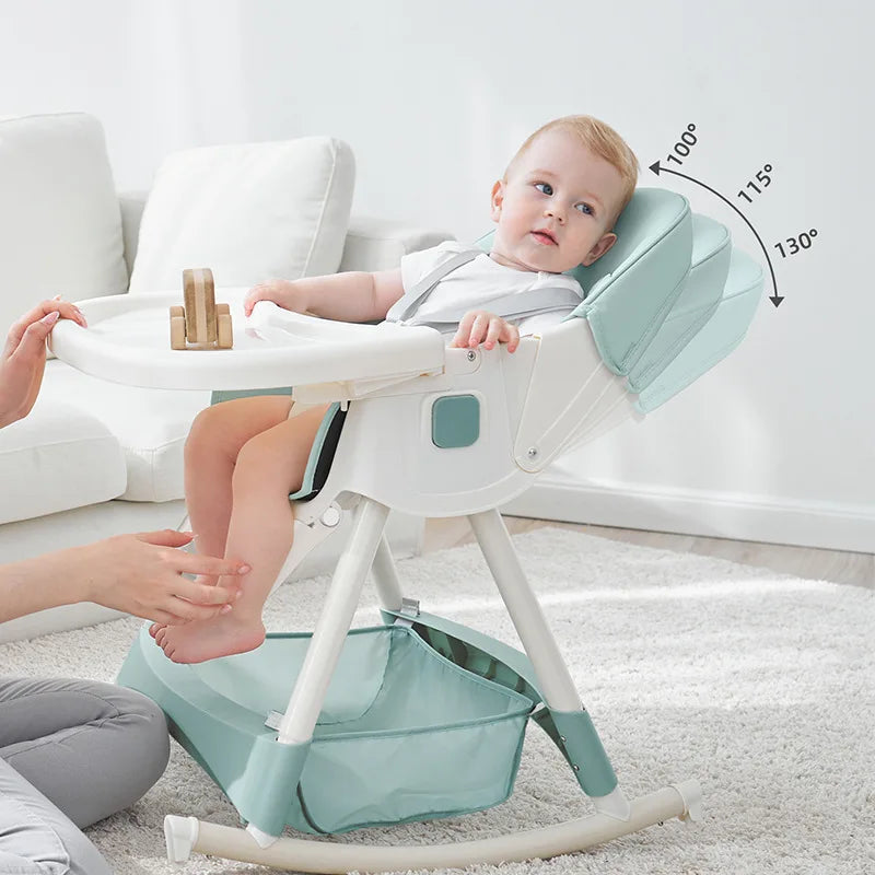 Chaise haute pliable pour bébé – Siège repas multifonction réglable
