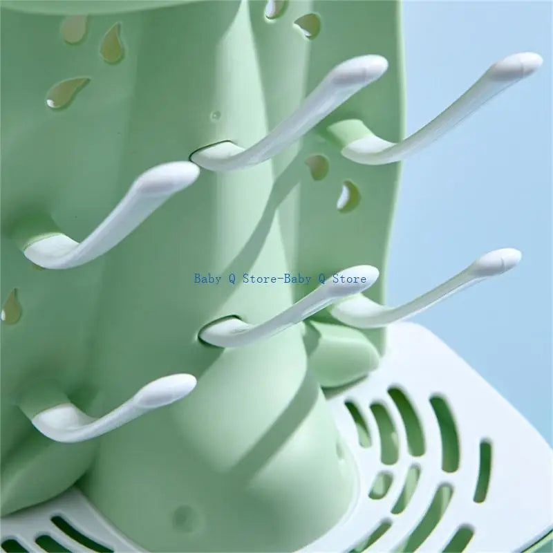 X5XE Space-Saving Baby Bottle Dryer with 6 Pegs Organizer