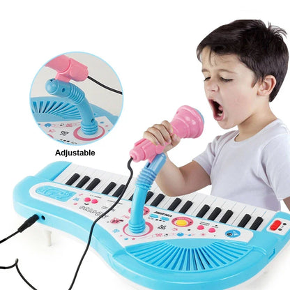 Piano pour enfants à 37 touches – Chantez et jouez ensemble !