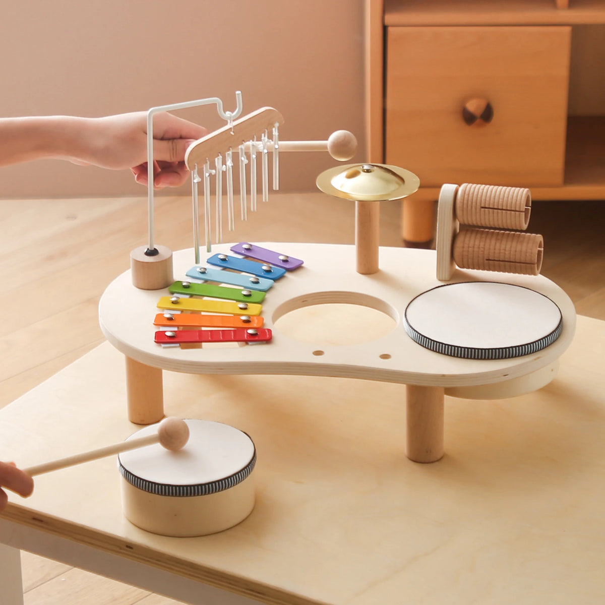 Batterie en bois pour enfants – Amusant et formateur !