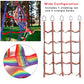 Filet d'escalade arc-en-ciel pour enfants