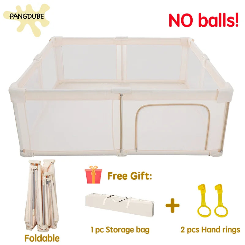 Parc pour bébé pliable PANGDUBE – Enclos d'activités portable et piscine à balles