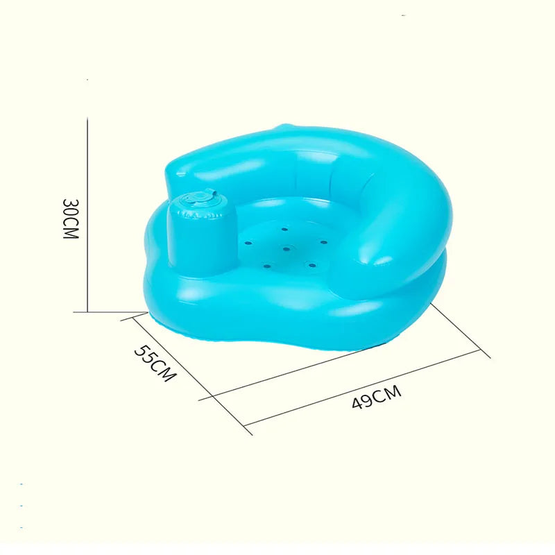 Bain et chaise longue gonflable pour bébé – Canapé souple et portable pour enfants
