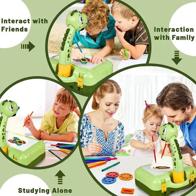Projecteur de dessin pour enfants – Mini tableau éducatif d'écriture et de dessin pour les 3 ans et plus