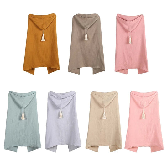 2022 Baby Hooded Bath Towel – 4-Layer Cotton Gauze Swaddle & Poncho Cape