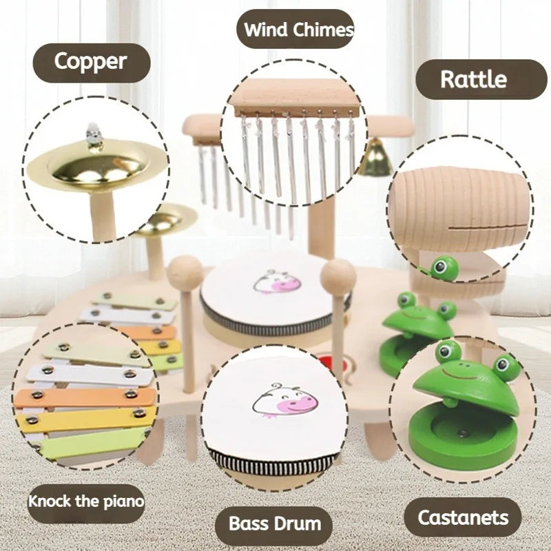 Montessori Musical Set – Drum, Xylophone & More!