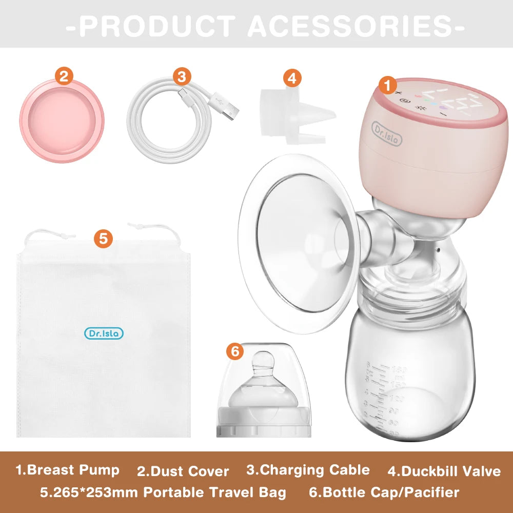 Tire-lait électrique portable Dr. Isla avec veilleuse