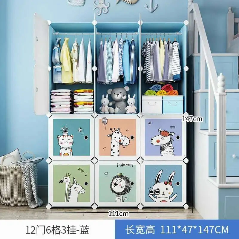 Baby & Kids Wardrobe – Bedroom Organizer with Sliding Doors