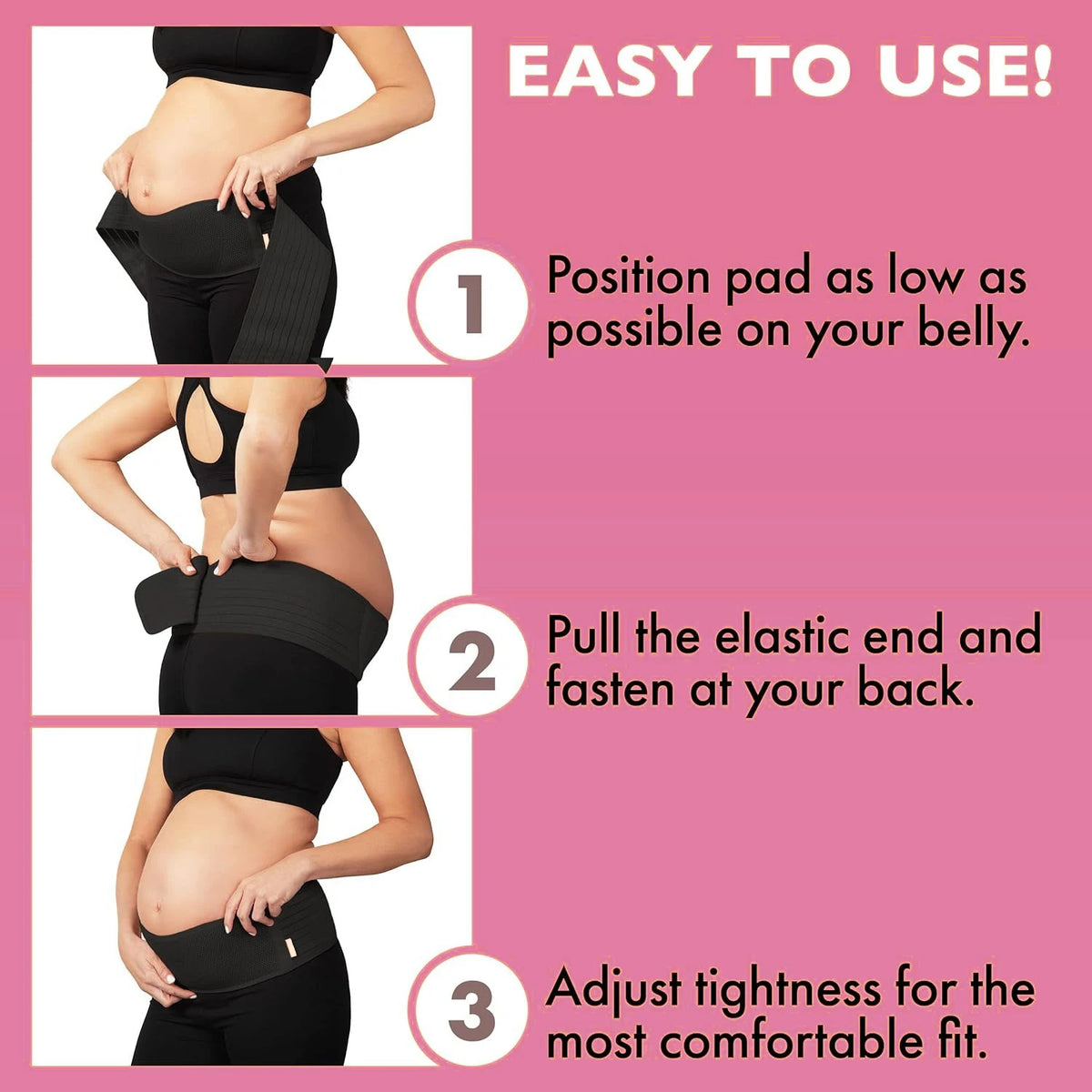 Breathable Pregnancy Belly Band | Relieves Abdomen & Back Pressure