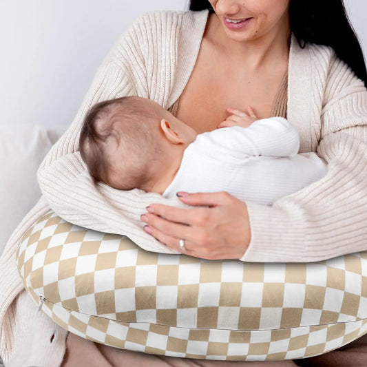 Baby Sleep Pillowcase – Soft Cotton Feeding Pillow Cover for Moms
