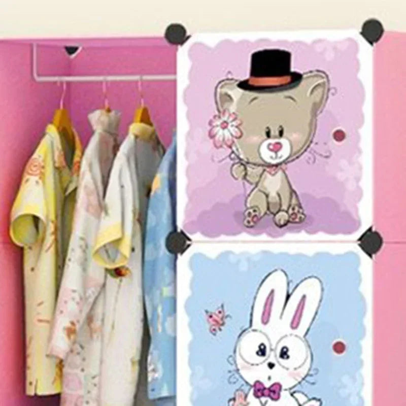 Armoire pour bébé et enfant – Rangement pour chambre de fille