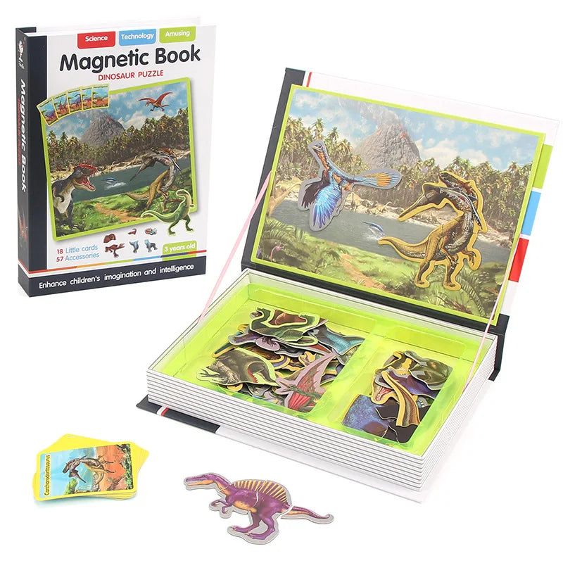 Livre de puzzles magnétiques 3D – Jeu éducatif pour enfants