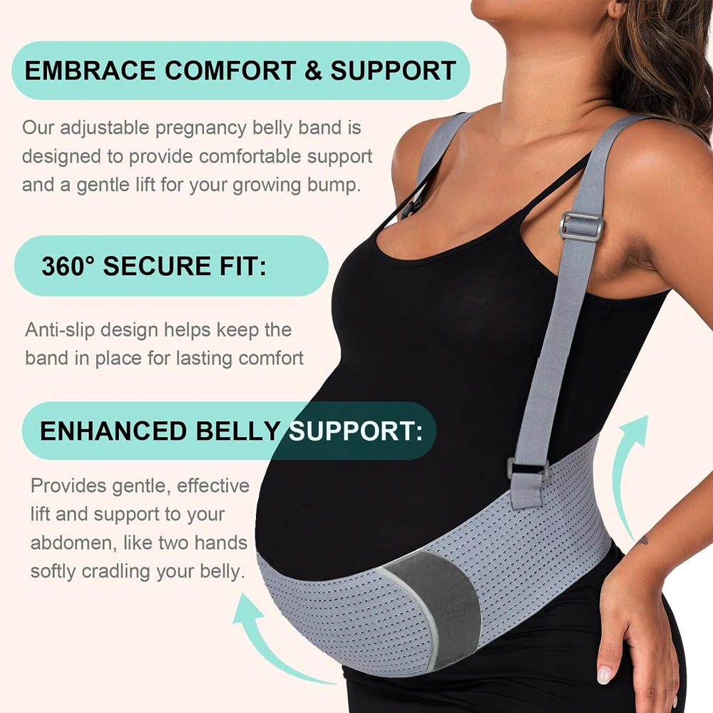 Ceinture de soutien de grossesse | Soulagement des douleurs abdominales, dorsales et pelviennes