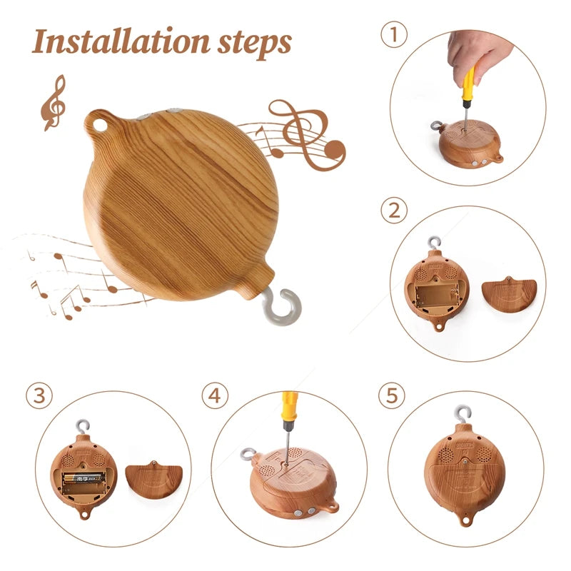 Soothing Baby Music Box Toy for 0-12 Months