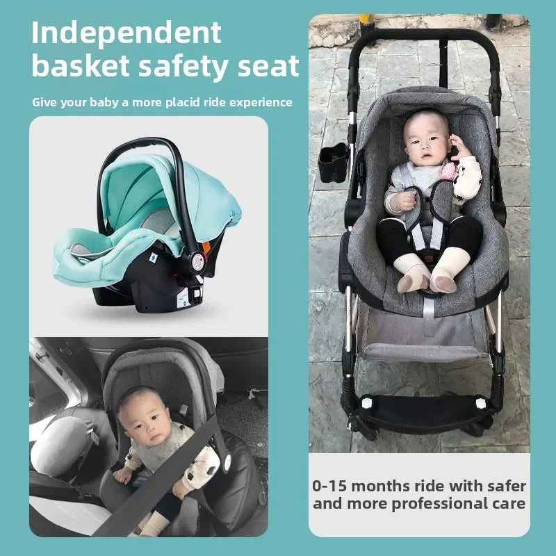 Poussette pliable et légère – Promenade tout en douceur pour les bébés