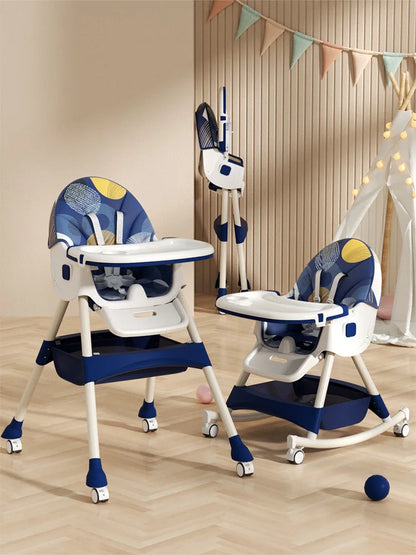 Chaise haute pliable pour bébé – Siège repas multifonction réglable