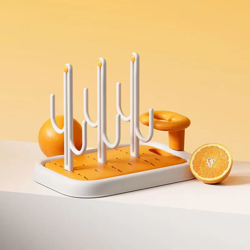 Baby Bottle & Brush Holder – Drying Rack for Bottles and Pacifiers