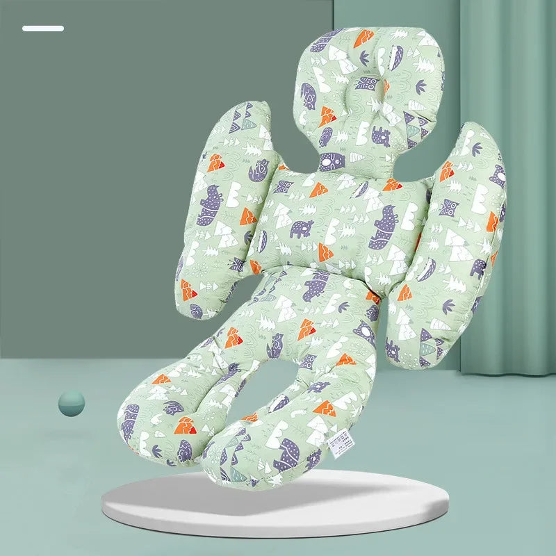 Coussin universel pour poussette et chaise de salle à manger – Coussin de siège épais en coton