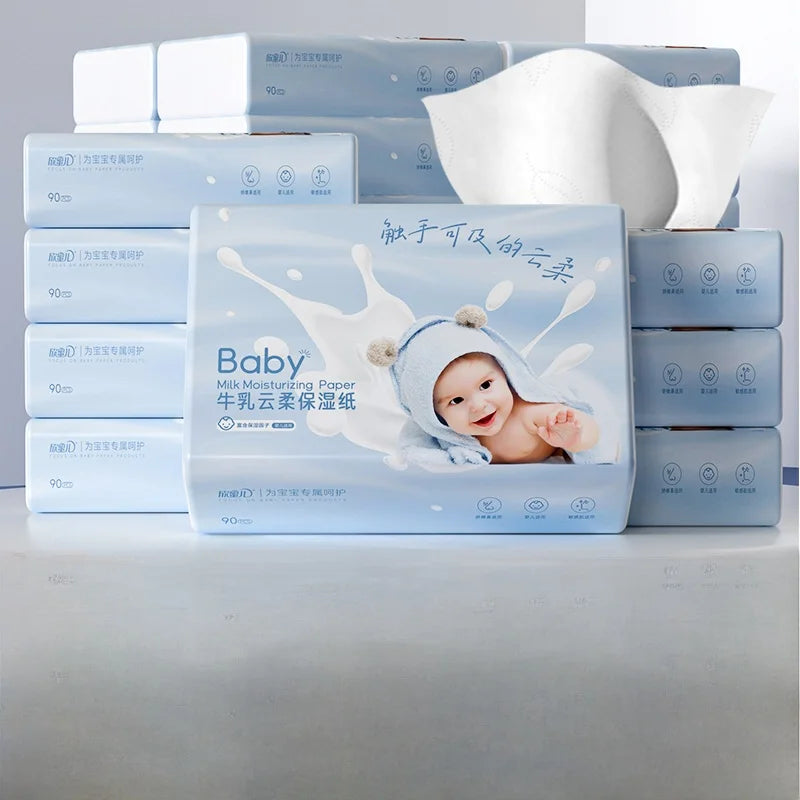 Lingettes nasales ultra-douces pour bébé – Tissus hydratants pour nouveau-nés