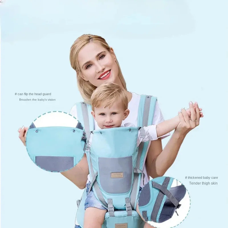 4-in-1 Ergonomic Baby Carrier with Waist Stool & Sling