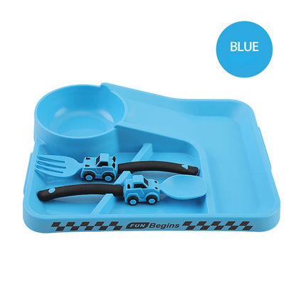 Infant Dinnerware – Spoon, Fork & Plate Kids Feeding Set