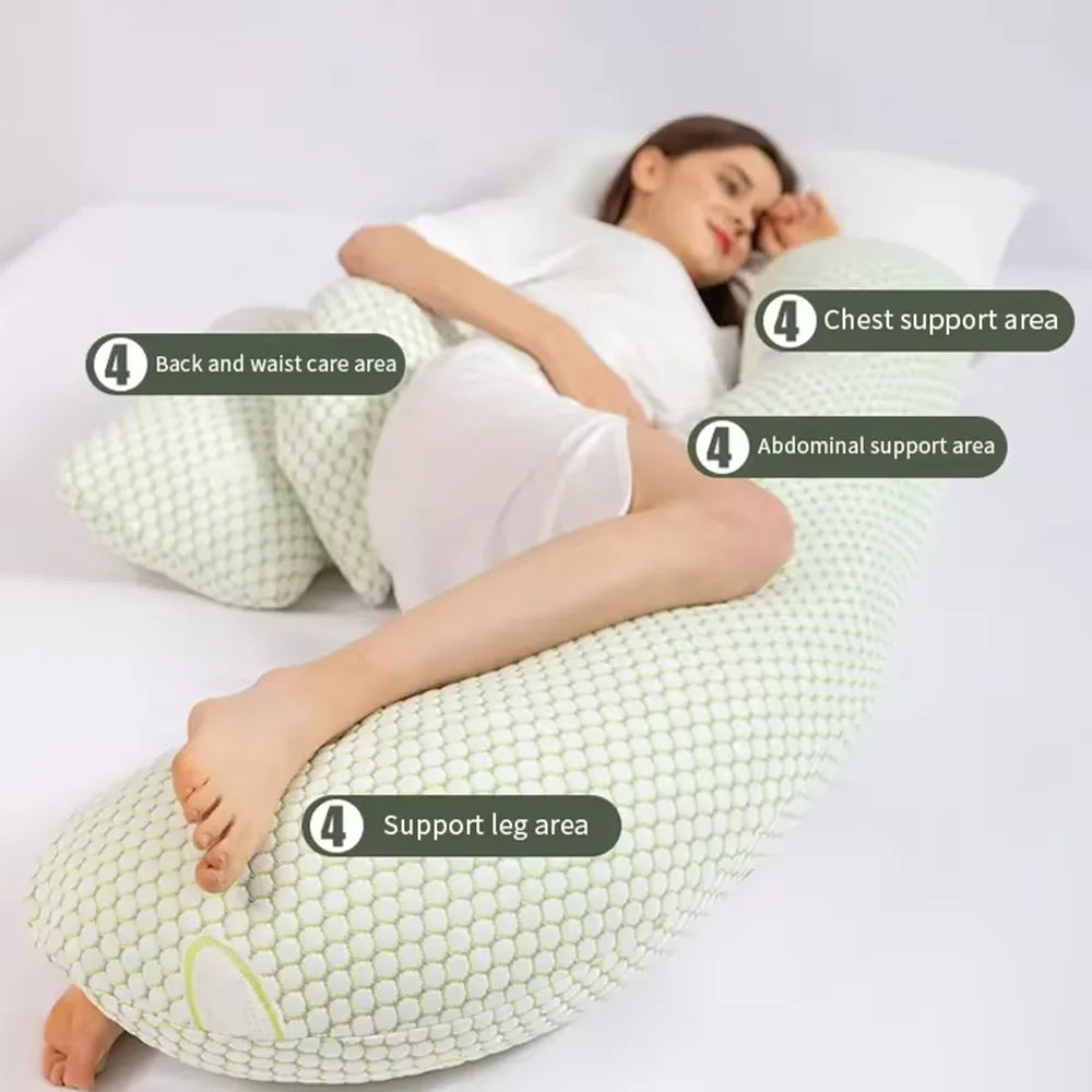 PANGDUBE Multifunctional Pregnancy & Breastfeeding Pillow – Maternity Sleep Support