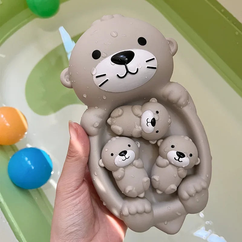 Loutre flottante et câline pour le bain des bébés et des tout-petits - Jeu dans l'eau