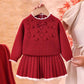 Christmas Knit Outfit for Baby Girls