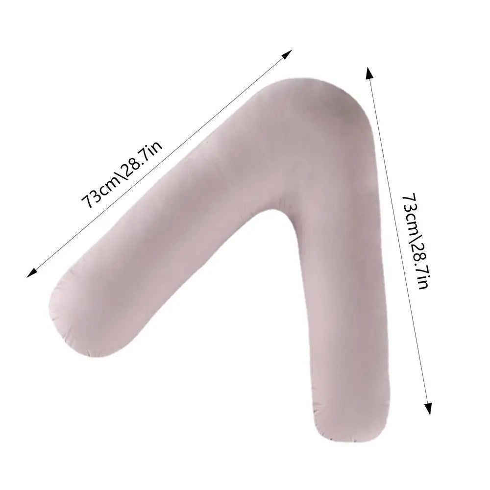 V-Shaped Maternity Body Pillow – Soft, Removable & Essential for Pregnant Moms