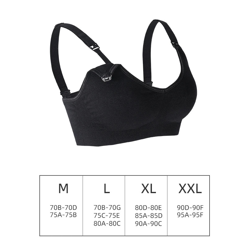 Soutien-gorge d'allaitement sans armatures – Ouverture sur le devant, sans coutures, effet push-up