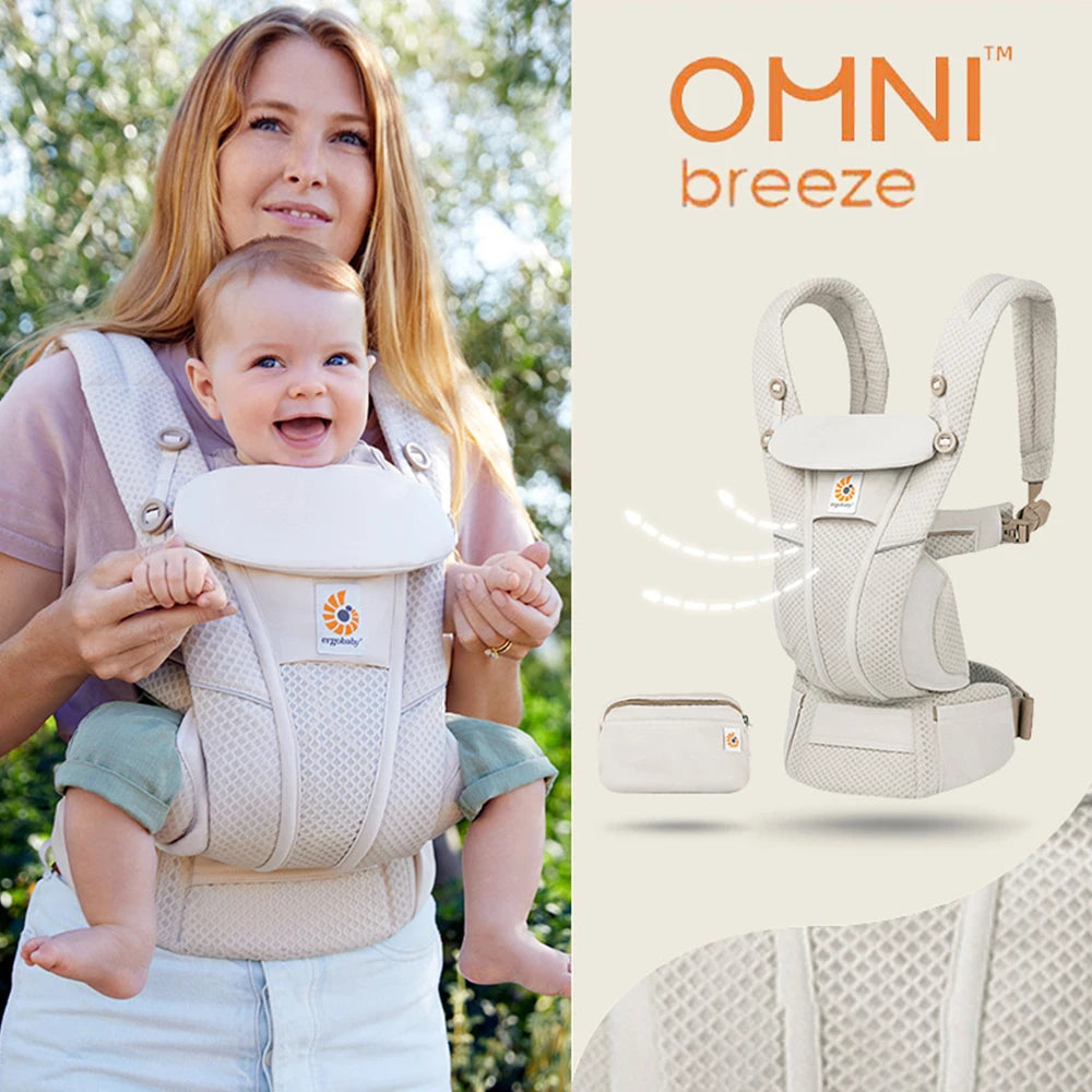 Porte-bébé Ergobaby en maille respirante – Toutes positions de portage (3 à 20 kg)