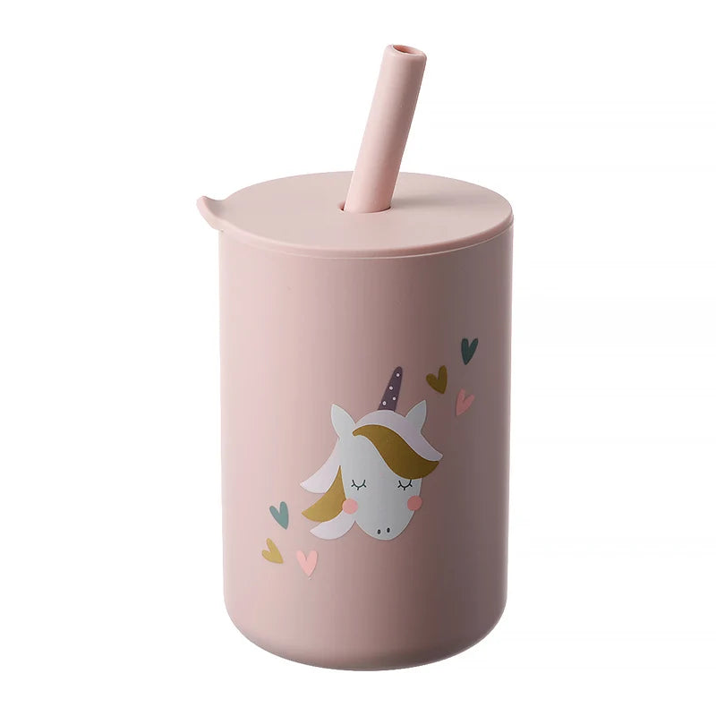 Baby Learning Cup | BPA-Free Silicone Straw Cup for Toddler