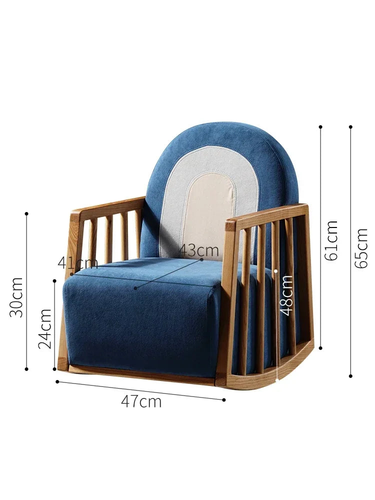 Nordic Baby Rocking Chair – Solid Wood & Modern Design