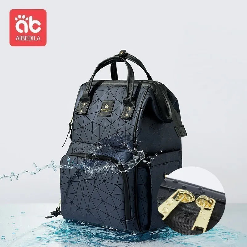 Sac à dos à langer – Grand sac imperméable pour maman avec port USB