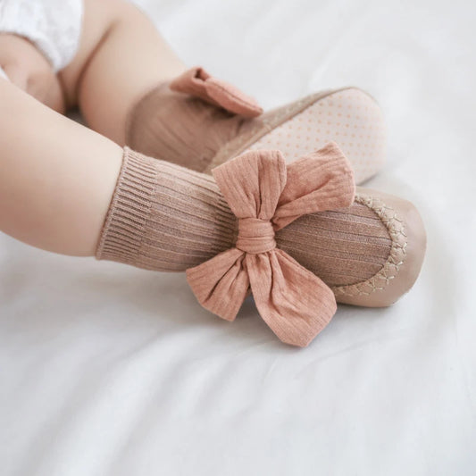 Chaussettes antidérapantes à nœud pour bébé MILANCEL