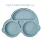 Assiette à ventouse en silicone pour bébé – Bol avec visage souriant
