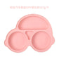Assiette à ventouse en silicone pour bébé – Bol avec visage souriant