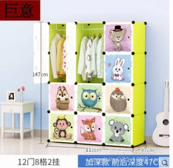 Baby Clothes Wardrobe – Kids Storage Cabinet, Plastic & Simple