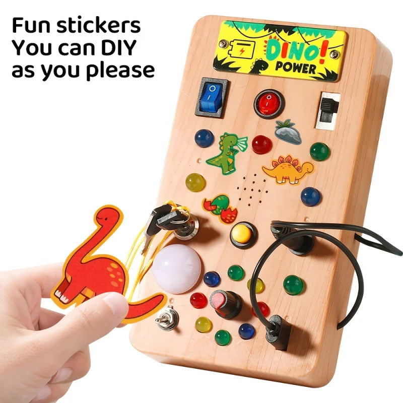Tableau d'activités Montessori à LED – Jouet d'éveil lumineux pour enfants