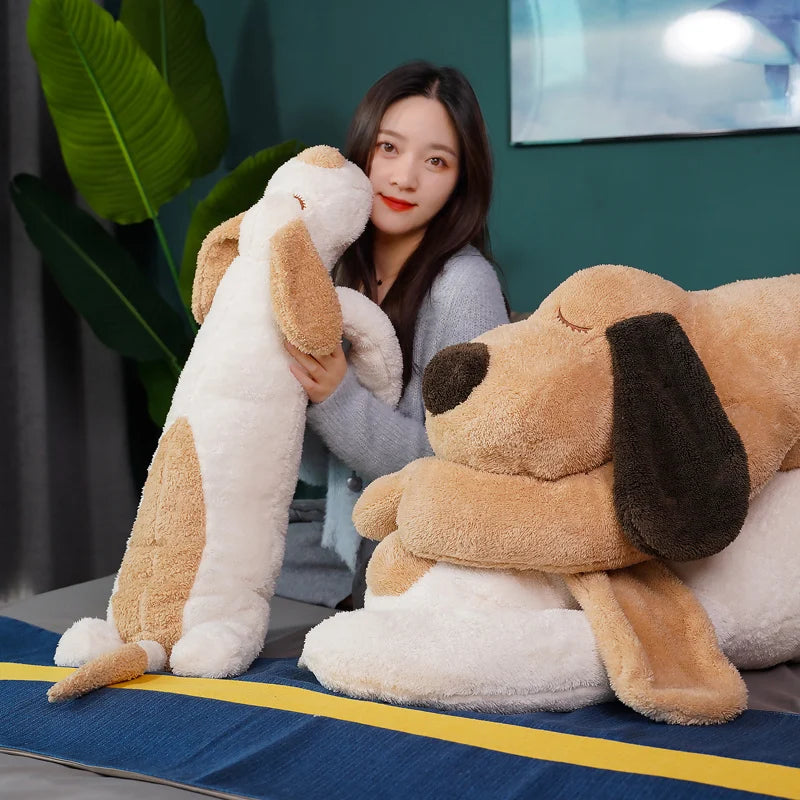 Chiot en peluche géant – Doux et câlin !