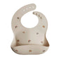 Bavoir bébé ajustable en silicone imperméable avec poche à miettes