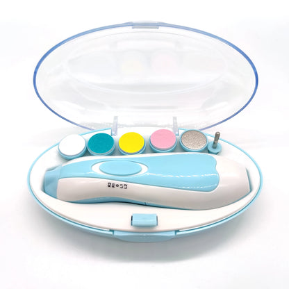 6-in-1 Baby Nail Care Set – Electric Sharpener & Clippers Combo