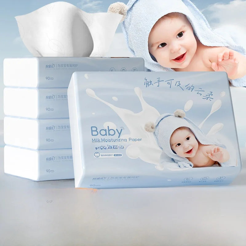 Lingettes nasales ultra-douces pour bébé – Tissus hydratants pour nouveau-nés